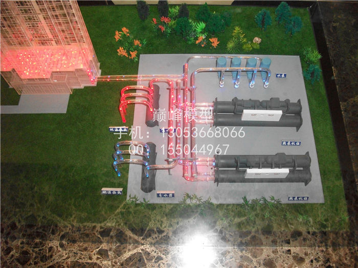 潍京地源热泵机械模型